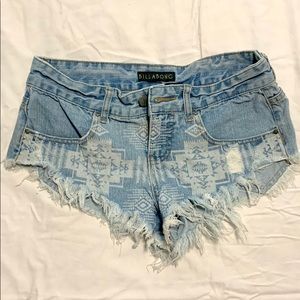 Billabong jean shorts